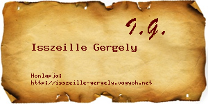 Isszeille Gergely névjegykártya